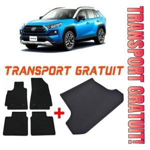 Toyota Rav4 V Hybrid din 01.2019 - Prezent Suv *2 , Set Covorase + tavita portbagaj auto