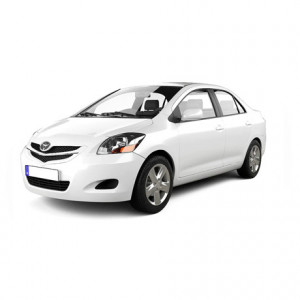 Toyota Yaris II Din 10.2005 - 2011, Hatchback , Set Covorase Auto Tip Tavita Premium 3D, din cauciuc accesorii pentru autoturismul tau - masina v167177