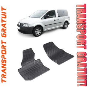Volkswagen Caddy, Van, fabricat din 2004 - 10.2020, 2 Locuri, set covorase auto dedicate, din cauciuc 100% Premium