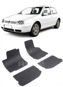 Volkswagen Golf 4, Hatchback, fabricat din 1998 - 2003, set covorase auto dedicate, din cauciuc 100% Premium accesorii pentru autoturismul tau - masina v155235