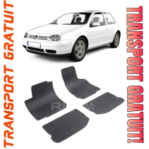 Volkswagen Golf 4, Hatchback, fabricat din 1998 - 2003, set covorase auto dedicate, din cauciuc 100% Premium