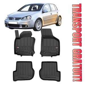 Volkswagen Golf 5, Hatchback, Din 10.2003 - 09.2012 Set Covorase Auto Tip Tavita Premium 3D, din cauciuc