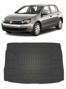 Volkswagen Golf 6 Hatchback din 06.2007 - 09.2012, Tavita Pentru Portbagaj Lux Premium Dedicata, Roata Rezerva Normala *1 accesorii pentru autoturismul tau - masina v200518