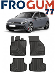 Volkswagen Golf 7 Gti Din 10.2012 - 12.2019, Hatchback , Set Covorase Auto Tip Tavita Premium 3D, din cauciuc accesorii pentru autoturismul tau - masina v168163