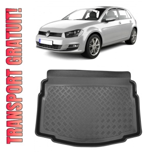 Volkswagen Golf 7 Hatchback din 10.2012 - 12.2019, Tavita Pentru Portbagaj Lux Premium Dedicata, Portbagaj Inferior Roata Rezerva Ingusta / Kit Reparatie *1