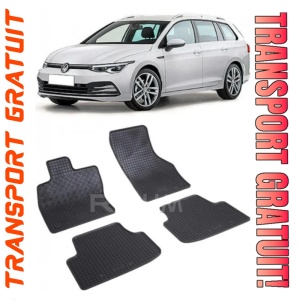 Volkswagen Golf 8, Combi, fabricat din 03.2020 - Prezent, set covorase auto dedicate, din cauciuc 100% Premium