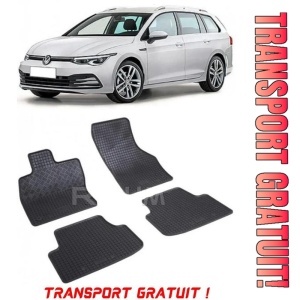 Volkswagen Golf 8, Combi, fabricat din 03.2020 - Prezent, set covorase auto dedicate, din cauciuc 100% Premium - Transport Gratuit