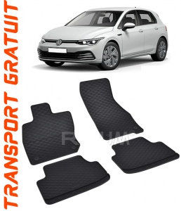 Volkswagen Golf 8 MhEV fabricat din 11.2020 - Prezent, Hatchback, set covorase auto dedicate, din cauciuc 100% Premium accesorii pentru autoturismul tau - masina v150332