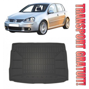 Volkswagen Golf V Hatchback din 2004 - 2008 (Roata Rezerva Normala) *1 , Tavita Pentru Portbagaj Lux Premium Dedicata,
