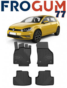 Volkswagen Golf VIII Din 2019 - Prezent, Hatchback , Set Covorase Auto Tip Tavita Premium 3D, din cauciuc accesorii pentru autoturismul tau - masina v165664