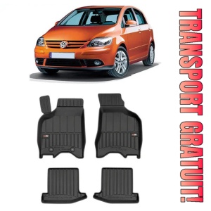 Volkswagen Lupo Din 1998 - 2005, Hatchback , Set Covorase Auto Tip Tavita Premium 3D, din cauciuc