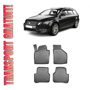 Volkswagen Passat B6, Combi, Din 2005 - 09.2010 , Set Covorase Auto Tip Tavita Premium 3D, din cauciuc