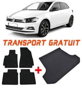Volkswagen Polo V din 10.2017 - Prezent Hatchback *1 , Set Covorase + tavita portbagaj auto accesorii pentru autoturismul tau - masina v728