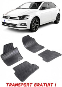 Volkswagen Polo VI, Hatchback, fabricat din 10.2017 - Prezent, set covorase auto dedicate, din cauciuc 100% Premium - Transport Gratuit accesorii pentru autoturismul tau - masina v37319