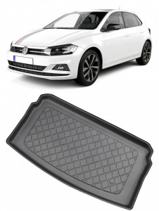 Volkswagen PoloVIHatchback din 10.2017 - Prezent, Tavita Pentru Portbagaj Lux Premium Dedicata, Portbagaj Inferior *4 accesorii pentru autoturismul tau - masina v203333