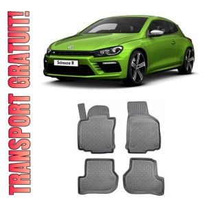 Volkswagen SciroCCo III Din 06.2008 - 2017, Coupe , Set Covorase Auto Tip Tavita Premium 3D, din cauciuc