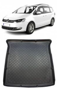 Volkswagen Sharan II Van din 09.2010 - Prezent, Tavita Pentru Portbagaj Lux Premium Dedicata, 7 Locuri Rand 3 Culcat *5 accesorii pentru autoturismul tau - masina v201441