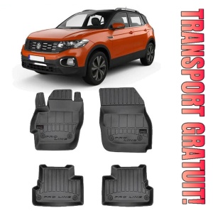 Volkswagen T-Cross, Suv, Din 04.2019 - Prezent , Set Covorase Auto Tip Tavita Premium 3D, din cauciuc