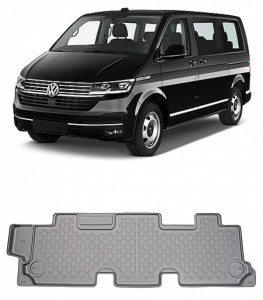 Volkswagen T6, Randul 3 Ridicat Din 06.2015-2019, Van , Set Covorase Auto Tip Tavita Premium 3D, din cauciuc accesorii pentru autoturismul tau - masina v164275
