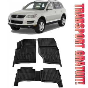 Volkswagen Touareg I (7L) (2002-2010) Set covorase auto cauciuc G.Modern Line 3D