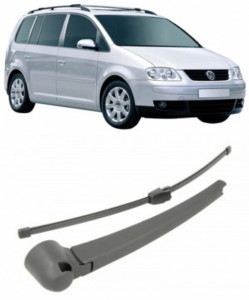 Volkswagen Touran Brat stergator pentru luneta spate cu lamela 410 mm, compatibil cu Volkswagen Touran Hatchback fabricat intre 2003-2010, calitate extra accesorii pentru autoturismul tau - masina v92521