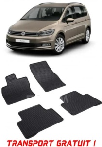 Volkswagen Touran I, Van, fabricat din 03.2003 - 08.2015, 5 Locuri, set covorase auto dedicate, din cauciuc 100% Premium - Transport Gratuit accesorii pentru autoturismul tau - masina v37144