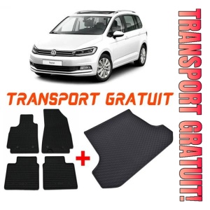 Volkswagen Touran II din 09.2015 - Prezent Van *1 , Set Covorase + tavita portbagaj auto