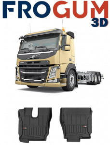 Volvo Fm2 Din 2001 - Prezent, Truck , Set Covorase Auto Tip Tavita Premium 3D, din cauciuc accesorii pentru autoturismul tau - masina v165389
