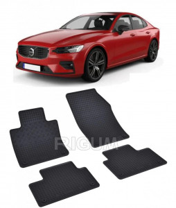 Volvo S60 III fabricat din 10.2018 - Prezent, Sedan, set covorase auto dedicate, din cauciuc 100% Premium accesorii pentru autoturismul tau - masina v150061