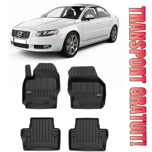 Volvo S80 II, Sedan, Din 03.2006 - 09.2016 , Set Covorase Auto Tip Tavita Premium 3D, din cauciuc