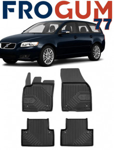 Volvo V50 Din 2004 - 05.2012, Combi , Set Covorase Auto Tip Tavita Premium 3D, din cauciuc accesorii pentru autoturismul tau - masina v167649