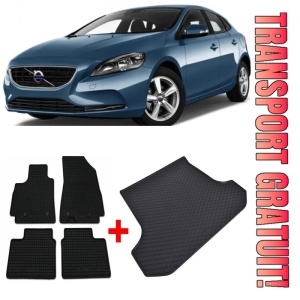Volvo V60 Set Covorase + tavita portbagaj auto Volvo V60 PHEV fabricatie 2018 - prezent, caroserie combi