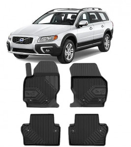 Volvo Xc70 III Din 2014 - 2016, Combi , Set Covorase Auto Tip Tavita Premium 3D, din cauciuc accesorii pentru autoturismul tau - masina v165536