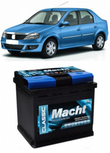 Acumulator 50 Ah Baterie Dacia Logan 1.4 mpi benzina (2004-2012) Macht, 2 ani garantie , 50 de amperi accesorii pentru autoturismul tau - masina v113861