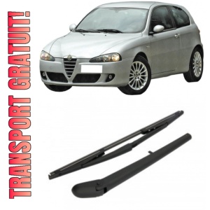 Alfa Romeo 147 Brat stergator pentru luneta spate cu lamela 370 mm, compatibil cu Alfa Romeo 147 Hatchback fabricat intre 1997-2010, calitate extra
