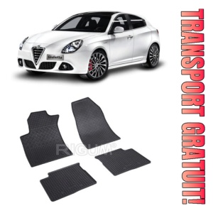 Alfa Romeo Giulietta, Hatchback, fabricat din 05.2010 - Prezent, set covorase auto dedicate, din cauciuc 100% Premium