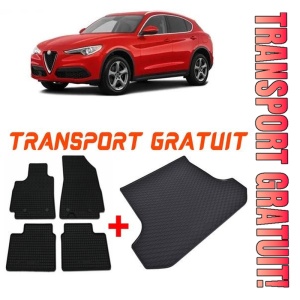 Alfa Romeo Stelvio Suv din 01.2017 - Prezent *3, Set Covorase + tavita portbagaj auto