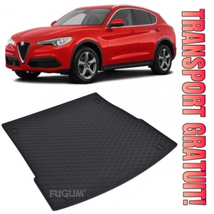 Alfa Romeo Stelvio Tavita pentru portbagaj din cauciuc, compatibila Alfa Romeo Stelvio fabricatie 01.2017 - prezent, caroserie suv