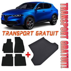 Alfa Romeo Tonale Set Covorase + tavita portbagaj auto Alfa Romeo Tonale fabricatie 05.2022 - prezent, caroserie suv, portbagaj inferior si superior