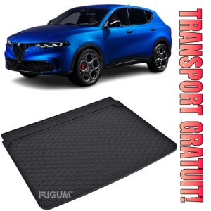 Alfa Romeo Tonale Tavita pentru portbagaj din cauciuc, compatibila Alfa Romeo Tonale PHEV Q4 fabricatie 11.2022 - prezent, caroserie suv, portbagaj inferior si superior