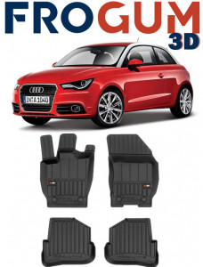 Audi A1 8X, Hatchback, Din 09.2010 - 05.2018 , Set Covorase Auto Tip Tavita Premium 3D, din cauciuc accesorii pentru autoturismul tau - masina v171562