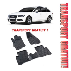 Audi A4 B8 (Typ 8K) 2008-2016 Set 4 covorase auto din cauciuc tip tavita premium line 3D - Transport Gratuit!