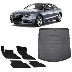 Audi A4 (B9) (2015-2024) Set 4 covorase auto cauciuc Urban Line + Tavita portbagaj Urban Line