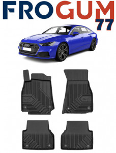 Audi A7 C8 Din 02.2018 - Prezent, Sportback , Set Covorase Auto Tip Tavita Premium 3D, din cauciuc accesorii pentru autoturismul tau - masina v168602