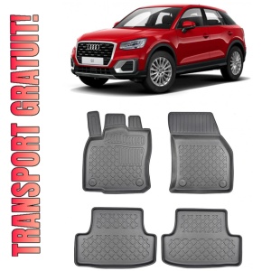 Audi Q2, Suv, Din 10.2016 - Prezent , Set Covorase Auto Tip Tavita Premium 3D, din cauciuc