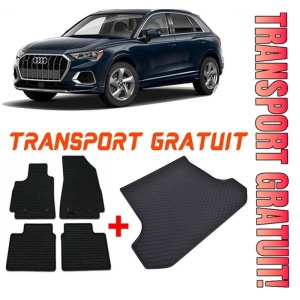 Audi Q3 II din 08.2018 - Prezent Suv Portbagaj Superior *1, Set Covorase + tavita portbagaj auto