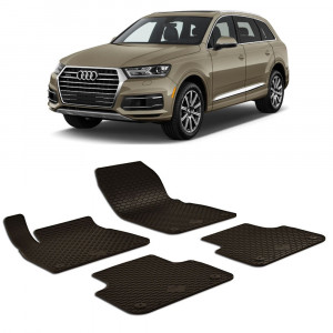 Audi Q7 (2015-2025). Q8 (2018-2025) (Inclusiv Hybrid) Set Covorase Auto Cauciuc Umbrella Urban Line