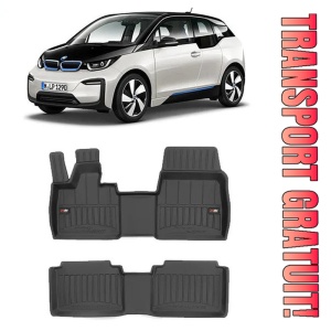 Bmw I3, Hatchback, Din 11.2013 - Prezent , Set Covorase Auto Tip Tavita Premium 3D, din cauciuc