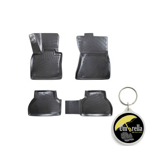 Bmw II X5 E70 2006-2013 Set 4 covorase auto din cauciuc tip tavita premium line 3D accesorii pentru autoturismul tau - masina v242519