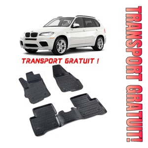 Bmw II X5 E70 2006-2013 Set 4 covorase auto din cauciuc tip tavita premium line 3D - Transport Gratuit!